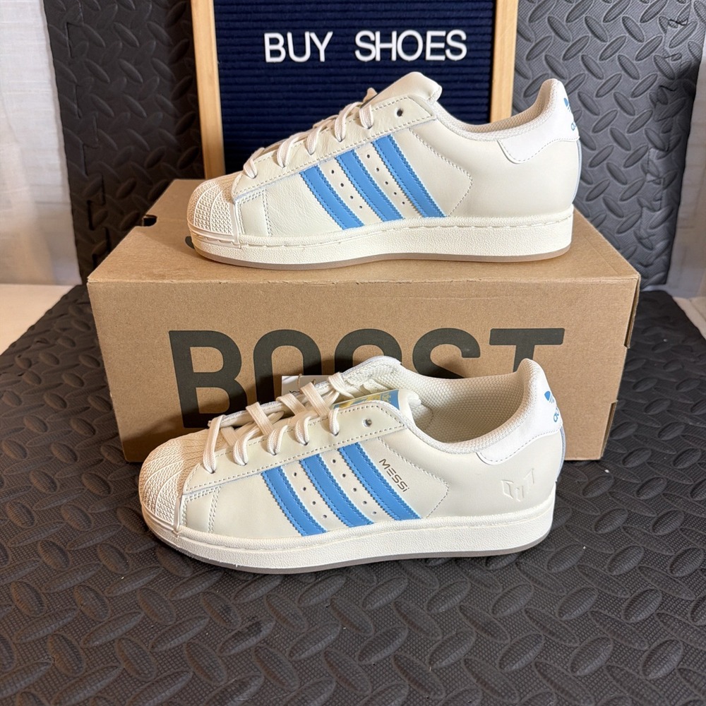 Adidas Originals x Messi Superstar "Argentina" Men Size 5.5 / Women Size 6.5